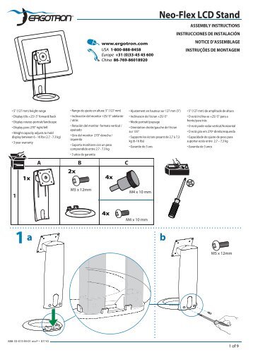 Manual de instalación - Ergotron