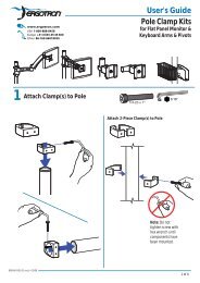 Pole Clamp Kits User's Guide - Ergotron