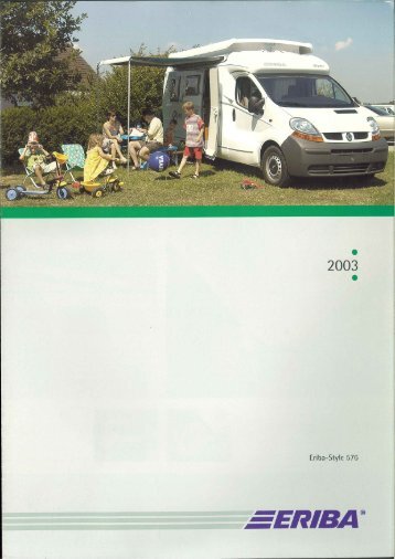 2003 Eriba-Style 576.pdf - ERIBA-HYMER Nederland