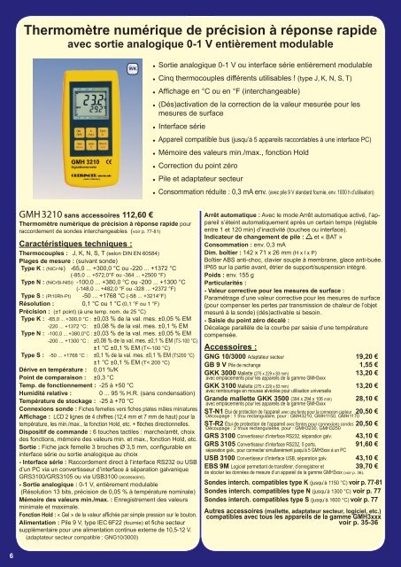 Télécharger la documentation technique - Erichsen