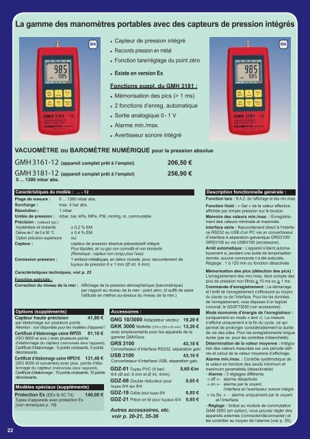 Télécharger la documentation technique - Erichsen