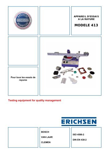 MODELE 413 - Erichsen