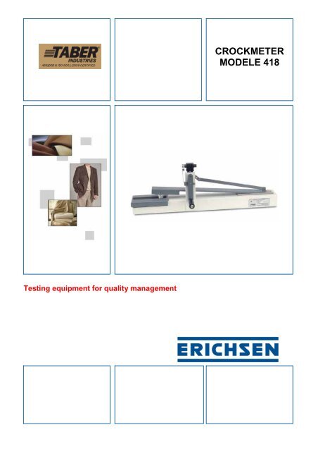 CROCKMETER MODELE 418 - Erichsen