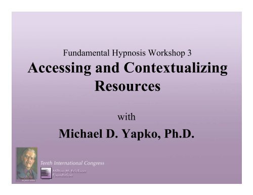 Accessing and Contextualizing Resources