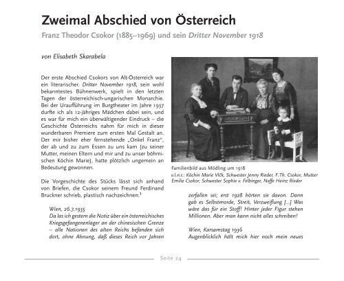 Zweimal Abschied von Österreich - Erika Mitterer Gesellschaft