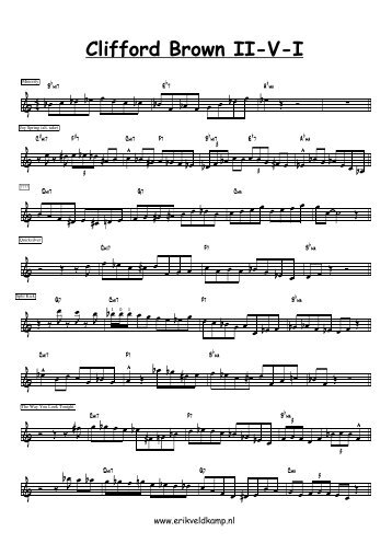 Clifford Brown II-V-I - Erik Veldkamp