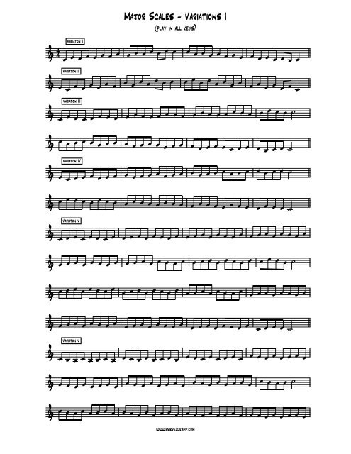 Major Scales - Variations I - Erik Veldkamp