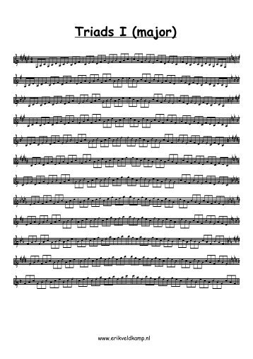 Triads I (major) - Erik Veldkamp