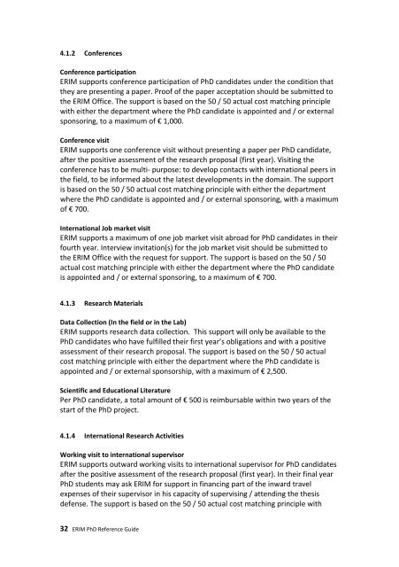 ERIM PhD Reference Guide