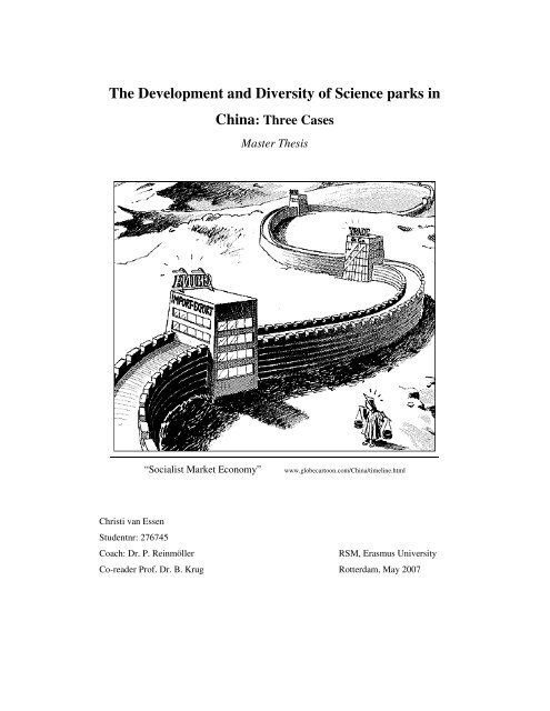 The Development and Diversity of Science parks in China - ERIM