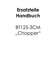 Ersatzteile Handbuch BT125-3CM „Chopper“