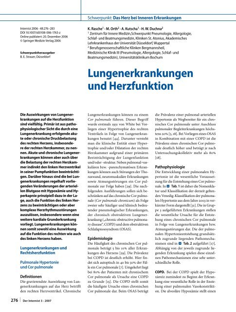 Lungenerkrankungen und Herzfunktion - Erkan Arslan