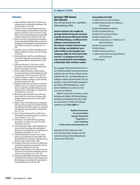 Therapie der idiopathischen interstitiellen Pneumonien - Springer