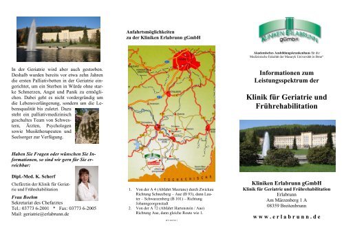 Informationsblatt Geriatrie (pdf 485.7 kB) - Kliniken Erlabrunn gGmbH