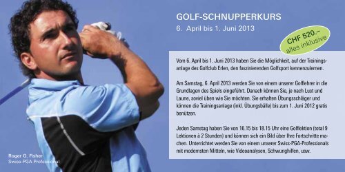 PROFiTiEREN siE VON UNsEREM GOLF-PAKET ... - Golfclub Erlen