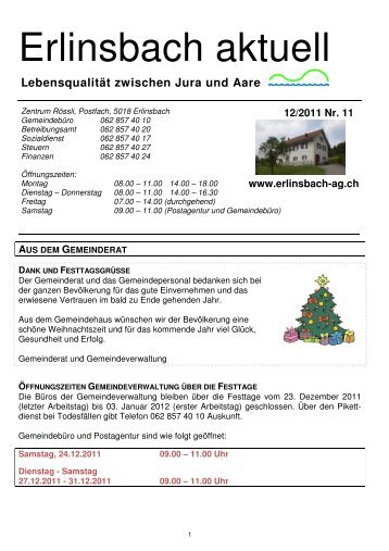 Erlinsbach aktuell 12/2011 [PDF, 141 KB] - Erlinsbach AG