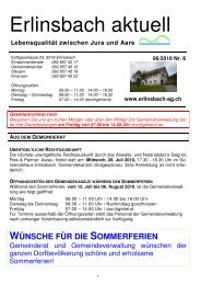 Erlinsbach aktuell 06/2010 [PDF, 160 KB] - Erlinsbach AG