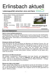 Erlinsbach aktuell 06/2012 [PDF, 456 KB] - Erlinsbach AG