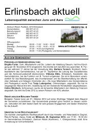 Erlinsbach aktuell 09/2012 [PDF, 403 KB] - Erlinsbach AG