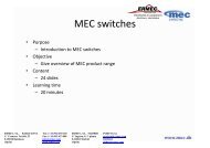 MEC switches - Ermec