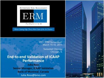 End-to-end Validation of ICAAP Performance - ERM Symposium