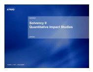 Solvency II Quantitative Impact Studies - ERM Symposium