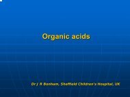 Organic acids - ERNDIM
