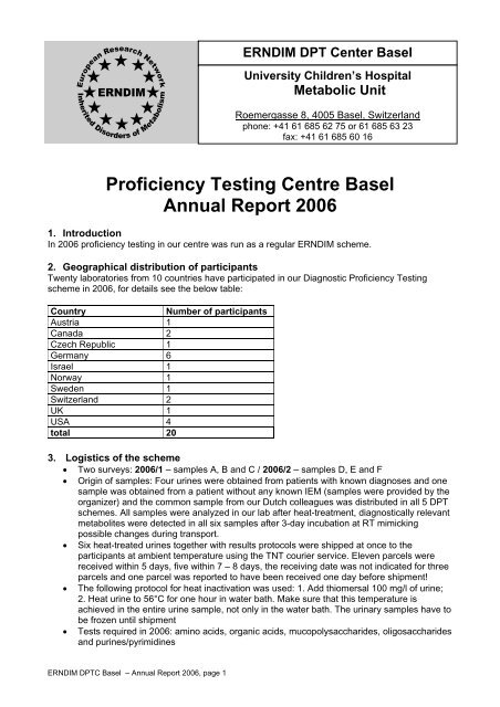 DPT Report 2006 - ERNDIM