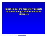 Biochemical and laboratory aspects of purine and ... - ERNDIM