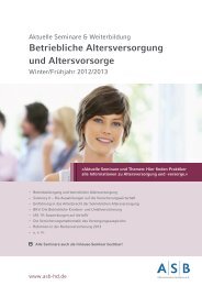 Betriebliche Altersversorgung - ASB Bildungsgruppe Heidelberg ...
