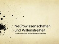 6. Neurowissenschaften und Willensfreiheit