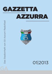 GAZZETTA AZZURRA 01.2013