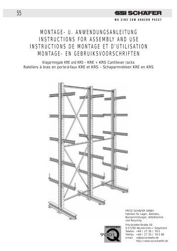 MONTAGE- U. ANWENDUNGSANLEITUNG INSTRUCTIONS FOR ...