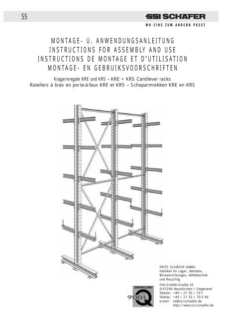 MONTAGE- U. ANWENDUNGSANLEITUNG INSTRUCTIONS FOR ...