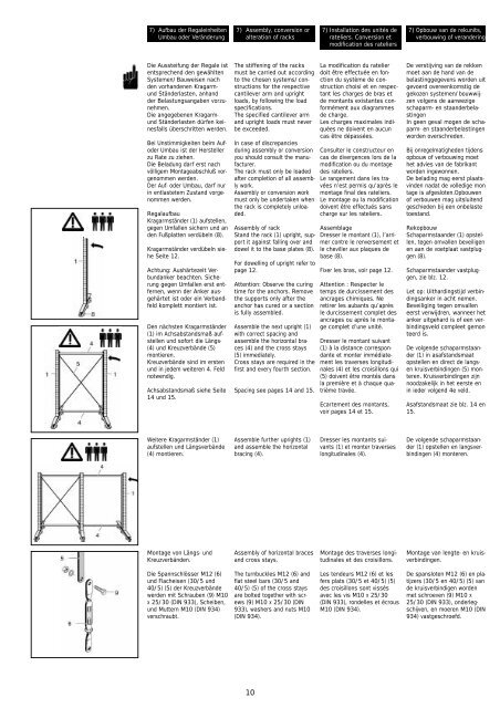 MONTAGE- U. ANWENDUNGSANLEITUNG INSTRUCTIONS FOR ...