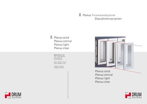 Glasrahmenvarianten (PDF) - DRUM Systeme