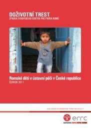 Doživotní trest - European Roma Rights Centre