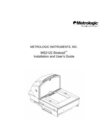 User & Installation Guide for MS2122 Stratos E - Electronic Reading ...