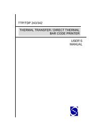 User Manual - TTP243 Barcode Printer