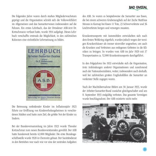 50 Jahre Chronik 1958 - Asb-Ortsverband Bad Emstal