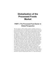Globalization of the Processed Foods Market - Economic Research ...