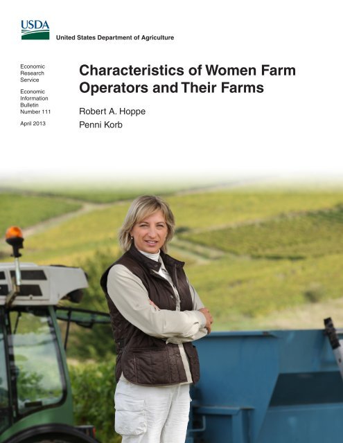 Characteristics of Women Farm Operators and Their Farms