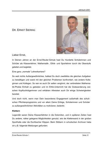 Dr. Ernst Siering - Ernst-Reuter-Schule 1