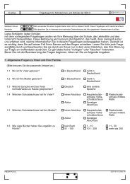 Fragebogen Schüler - Ernst-Reuter-Schule 1