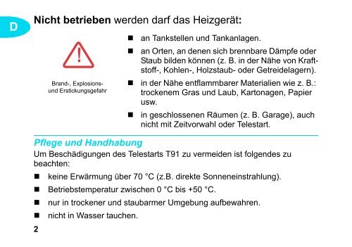 Telestart T91 - Standheizung-Shop