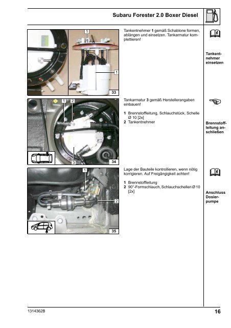 Subaru Forester 2.0 Boxer Diesel - Ersatzteilbox