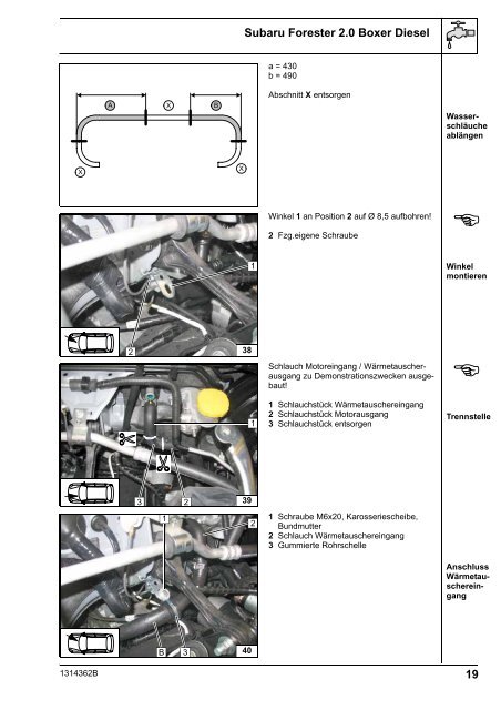 Subaru Forester 2.0 Boxer Diesel - Ersatzteilbox