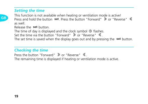 Operating Manual Digital Timer 1533 - Ersatzteilbox