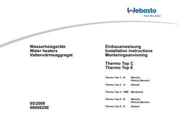 Wasserheizgeräte Water heaters Vattenvärmeaggregat 05/2008 ...