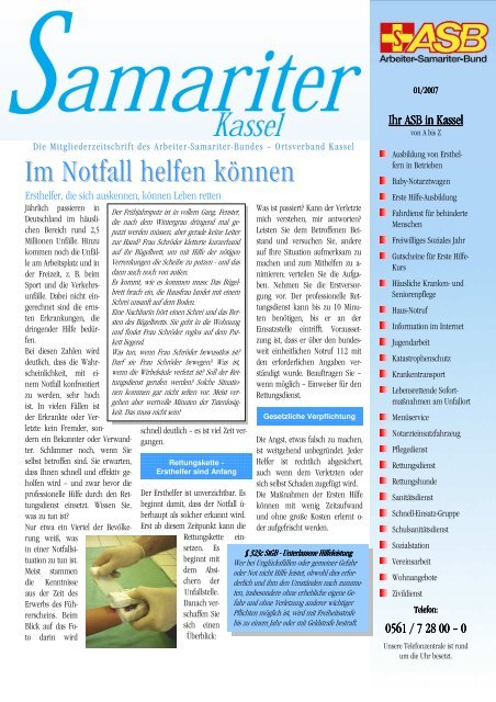 Ausgabe 01/2007 - ASB Kassel